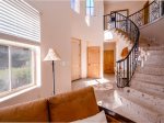 Condo 114 in El Dorado Ranch San Felipe, Rental condominium - hallway and stairs to second floor